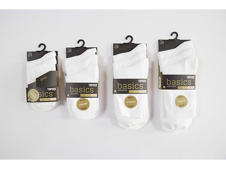 Picture of C3004 3 PAX SOCKS BASIC- UNISEX -KIDS/ADULTS- TOPSOX BRAND